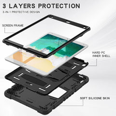 3-Layer Protection Screen Frame + PC + Silicone Shockproof Combination Case with Holder, For iPad Pro 10.5 (2019) / (2017)