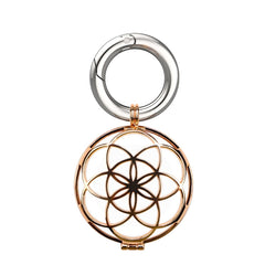 Copper Jewelry Style Shockproof Protective Cover Case with Keychain Hook Loop, For AirTag 2nd Gen / AirTag 1st Gen