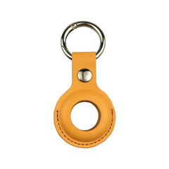 Shockproof Anti-scratch Leather Protective Case Cover Key Chain with Hang Loop For AirTag 2nd Gen / AirTag 1st Gen