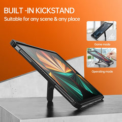 wlons Explorer Series PC + TPU Protective Case with Folding Holder, For iPad Pro 11 2022 / 2021 / 2020 / 2018 / Air 2020 10.9