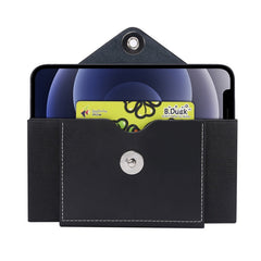 Ultra-thin Elasticity Mobile Phone Leather Case Waist Bag, For 5.8-6.1 inch Phones, Size: S