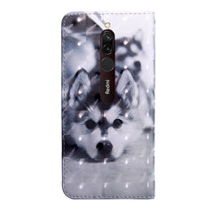 3D Painting Pattern Coloured Drawing Horizontal Flip TPU + PU Leather Case with Holder & Card Slots & Wallet, For Xiaomi Redmi 8A, For Xiaomi Mi 9 Pro