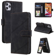 Skin Feel Business Horizontal Flip PU Leather Case with Holder & Multi-Card Slots & Wallet & Lanyard & Photo Frame, For iPhone 11, For iPhone 11 Pro, For iPhone 11 Pro Max, For iPhone 12 mini