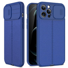 Litchi Texture Sliding Camshield TPU Protective Case, For iPhone 11, For iPhone 11 Pro, For iPhone 11 Pro Max, For iPhone 12 mini, For iPhone 12, For iPhone 12 Pro, For iPhone 12 Pro Max