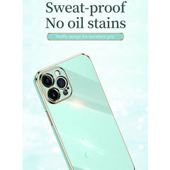 XINLI Straight Edge 6D Electroplate TPU Phone Case with Ring Holder, For iPhone 12 Pro, For iPhone 12 Pro Max, For iPhone X