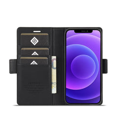 LC.IMEEKE Magnetic Buckle PU + TPU Horizontal Flip Leather Case with Holder & Card Slots & Wallet, For iPhone 12 / 12 Pro, For iPhone 12 mini