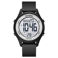 SKMEI 1758 Multifunctional LED Digital Display Luminous Silicone Strap Electronic Watch