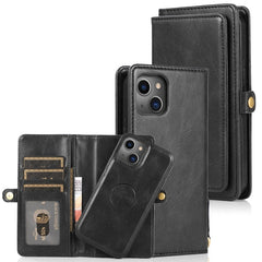 Strong Magnetic Detachable Horizontal Flip Leather Case with Card Slots & Wallet, For iPhone 13, For iPhone 13 Mini, For iPhone 13 Pro, For iPhone 13 Pro Max