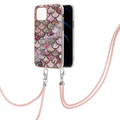Electroplating Pattern IMD TPU Shockproof Case with Neck Lanyard, For iPhone 13 mini, For iPhone 13, For iPhone 13 Pro, For iPhone 13 Pro Max