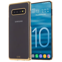 GEBEI Shockproof Plating PC Protective Case, For Galaxy S10e, For Galaxy S10, For Galaxy S10+