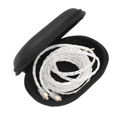KZ Portable PU Leather Oval Data Cable Charger Earphone Storage Box, Oval