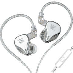 KZ DQ6 3-unit Dynamic HiFi In-Ear Wired Earphone, No Mic, With Mic