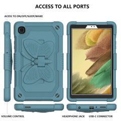 Pure Color PC + Silicone Anti-drop Protective Case with Butterfly Shape Holder & Pen Slot, For Samsung Galaxy Tab A7 Lite 8.7 SM-T220 / SM-T225