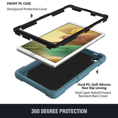 Pure Color PC + Silicone Anti-drop Protective Case with Butterfly Shape Holder & Pen Slot, For Samsung Galaxy Tab A7 Lite 8.7 SM-T220 / SM-T225