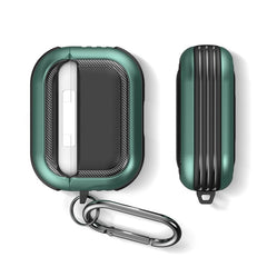 Wireless Earphones Shockproof TPU + PC Protective Case with Carabiner, For AirPods Pro