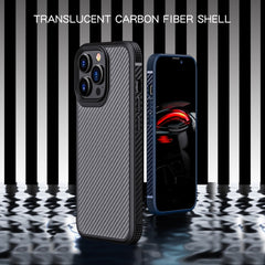 iPAKY MG Series Carbon Fiber TPU + PC Shockproof Case, For iPhone 13 mini, For iPhone 13