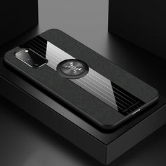 XINLI Stitching Cloth Textue Shockproof TPU Protective Case with Ring Holder, For Samsung Galaxy S20, For Samsung Galaxy S20 FE, For Samsung Galaxy S20+, For Samsung Galaxy S20 Ultra, For Samsung Galaxy S21 5G