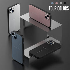 R-JUST RJ-52 3-Line Style Metal TPU Shockproof Protective Case, For iPhone 13, For iPhone 13 Pro, For iPhone 13 Pro Max, For iPhone 12, For iPhone 12 Pro, For iPhone 12 Pro Max, For iPhone 11 Pro Max