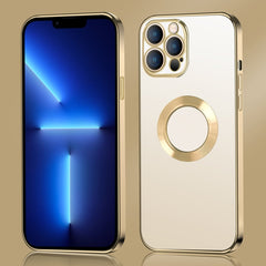 9D Electroplated Edge Metal Ring Clear PC + TPU Shockproof Case, For iPhone 12 Pro, For iPhone 12 Pro Max, For iPhone 11, For iPhone 11 Pro Max