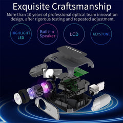T7 1920x1080P 200 ANSI Portable Home Theater LED HD Digital Projector, Same Screen Version,, Same Screen Version, EU Plug, Same Screen Version, UK Plug, Same Screen Version, AU Plug