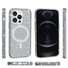 Terminator Style Glitter Powder MagSafe Magnetic Phone Case, For iPhone 13 Pro Max, For iPhone 13 Pro, For iPhone 13, For iPhone 13 mini