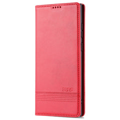 AZNS Magnetic Calf Texture Horizontal Flip Leather Phone Case, For Samsung Galaxy S22 Ultra 5G