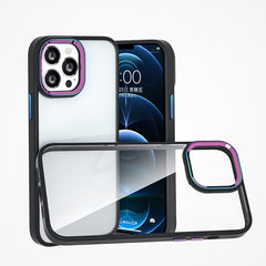 Colorful Metal Lens Ring Phone Case, For iPhone 13 Pro Max, For iPhone 12 mini, For iPhone 12 / 12 Pro