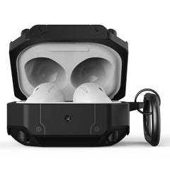 Mecha Hardware Earphone Protective Case with Hook, For Samsung Galaxy Buds 2 / Buds Pro / Buds Live / Buds 2 Pro, For AirPods 3, For AirPods 2 / 1