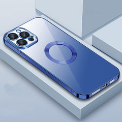 9D Electroplated Edge Len Film Clear PC + TPU Shockproof Case, For iPhone 11, For iPhone 11 Pro Max, For iPhone 12