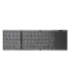 B089T Foldable Bluetooth Keyboard Rechargeable with Touchpad, B089T(Grey), B089T (Silver), B089T (Black)