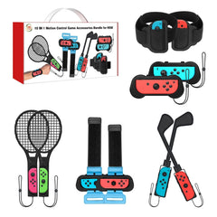 JYS JYS-NS215 10 In 1 Somatosensory Sports Accessories Set for Nintendo Switch, JYS 10 In 1