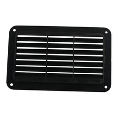A6788 193x122mm Black Rectangle Louvered Ventilation Plastic Venting Panel Cover, 193x122mm