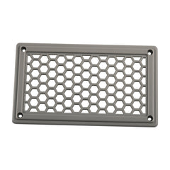 A6790 198x114mm Grey Rectangle Louvered Ventilation Plastic Venting Panel Cover, 198x114mm