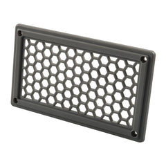 A6790 198x114mm Grey Rectangle Louvered Ventilation Plastic Venting Panel Cover, 198x114mm