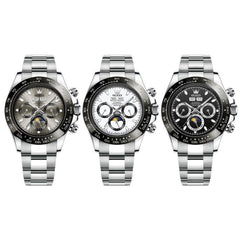 OLEVS 6654 Multifunction Dial Mechanical Movement Men Watch