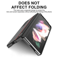 LC.IMEEKE Carbon Fiber Horizontal Flip Leather Phone Case, For Samsung Galaxy Z Fold4 5G