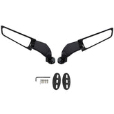 1 Pair Motorcycle Modified Rearview Mirrors Wind Wing Adjustable Rotating Side Mirrors, Adjustable Rotating