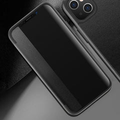 Magnetic Side Window View Shockproof Horizontal Flip Leather Case, For iPhone 14 Plus