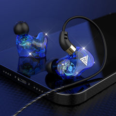 QKZ SK7 3.5mm Sports In-ear Copper Driver Wired HIFI Stereo Earphone with Mic