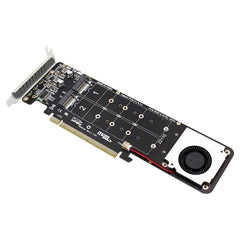 PCIe X16 to M.2 M-key NVMEx4 SSD RAID Converter Card, PCIe X16 to M.2