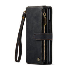 CaseMe C30 Multifunctional Card Slots Zipper Phone Leather Phone Case, For Samsung Galaxy Z Fold6 5G, For Samsung Galaxy Z Fold5, For Samsung Galaxy Z Fold4 5G