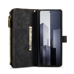 CaseMe C30 Multifunctional Card Slots Zipper Phone Leather Phone Case, For Samsung Galaxy Z Fold6 5G, For Samsung Galaxy Z Fold5, For Samsung Galaxy Z Fold4 5G