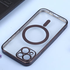 MagSafe Electroplating Straight TPU Phone Case, For iPhone 13, For iPhone 13 Pro