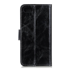 Vintage Crazy Horse PU + + Left and Right Leather Case with Photo Frame & Bracket & Front and Back Buckle, For iPhone SE 2022 / SE 2020