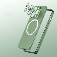Frosted MagSafe Magnetic Phone Case with Lens Film, For iPhone 14, For iPhone 14 Pro Max