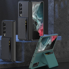 GKK Ultra-thin Leather Phone Case with Card Slots, For Samsung Galaxy Z Fold4