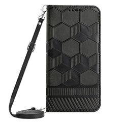 Crossbody Football Texture Magnetic PU Phone Case, For iPhone 13 Mini, For iPhone 13 Pro, For iPhone 13 Pro Max, For iPhone 14