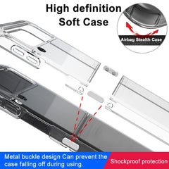 imak UX-6 series All-inclusive Shockproof Airbag TPU Invisible Phone Case, For Samsung Galaxy Z Flip4 5G