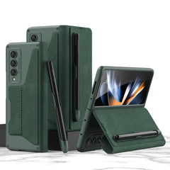 GKK Armor Flip Leather Phone Case with Pen Slots, For Samsung Galaxy Z Fold4