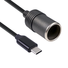 3710-03 30cm Type-C 5V to 12V Car Cigarette Lighter Socket Boost Power Adapter Cable, 30cm Type-C